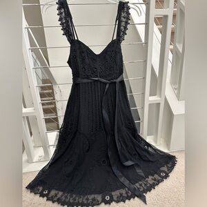 Betsey Johnson Black Lace Dress